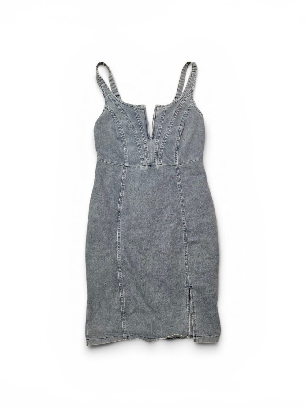 Fitted Denim Bodycon Dress